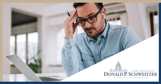 Man looking over documents