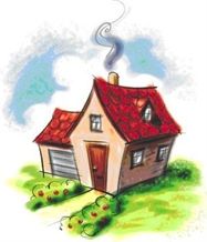 Cartoon image of a house